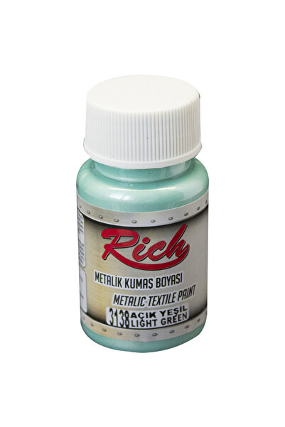 Rich Metalik Kumaş Boyası 50 cc. 3138 AÇIK YEŞİL