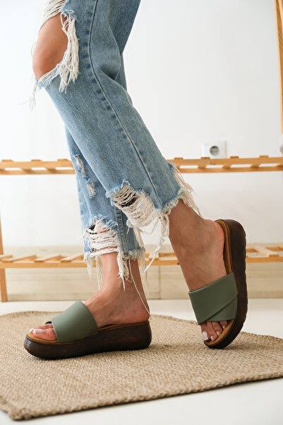 Taran Melisa Stylish and Comfortable Wedge Heel Thick Sole Daily Women's Slippers