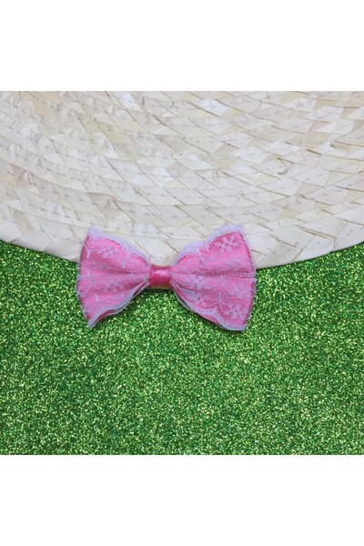 Turgut Brode Мереживна бантик РОЖЕВИЙ