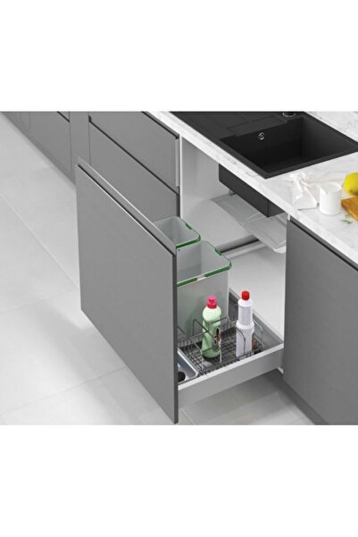 STARAX S-2557 Çekmece Içi Otomatik Kapak Çöp Kovası Deterjanlık