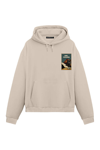 Mounte Bianca Unisex Ššš... Čitam - Obična majica sa kapuljačom