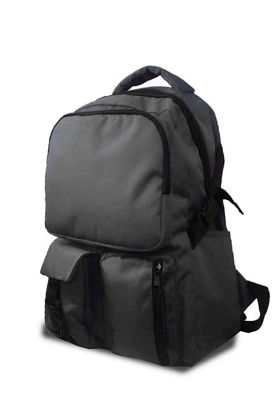 Bagorama Bullet Unisex Laptop με τσέπη, Camping, Casual και Σχολικό Σακίδιο - Γκρι