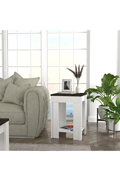 Dekorister Done Yan Sehpa Beyaz-rebab