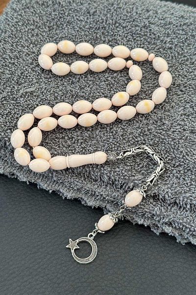 TESBİHKENTİ Very Beautiful Pulled Kanaya Tie-Up Amber Prayer Beads