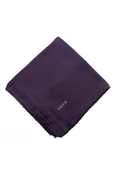 Aker Απλό μεταξωτό κασκόλ Sura - Plum 398