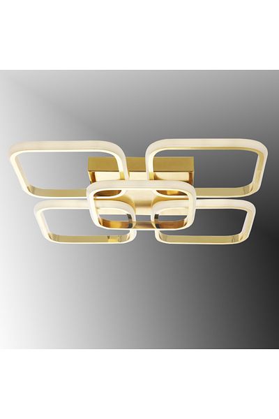 TT AYDINLATMA Tt302-4 1-Sr (3 Color Light Module) Yellow Plofonyer 5 Li Led Chandelier