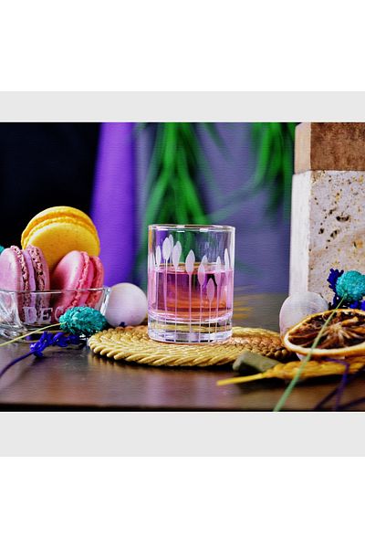 DECOCIA Karabağ 6 Pieces Liquor and Shot Glass with Vega Pattern