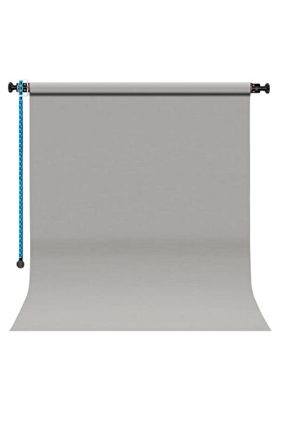 Gdx Sabit (TAVAN & DUVAR) Kağıt Sonsuz Stüdyo Fon Perde (GREY/GRİ) 2.70x11 Metre