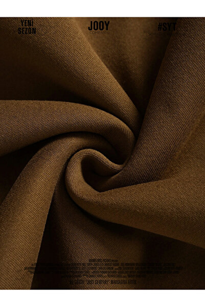 Jooy Company Φούτερ με κουκούλα Los Angeles Brown 3 κλωστών