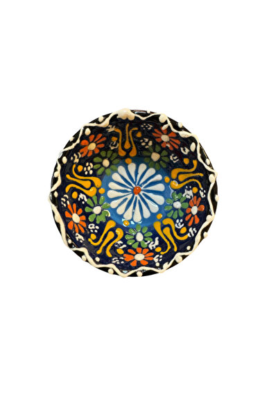 GRANDSTORE Kabartma Dantel Desen El İşçiliği 8 cm Kuruyemiş Kase veya Aksesua...