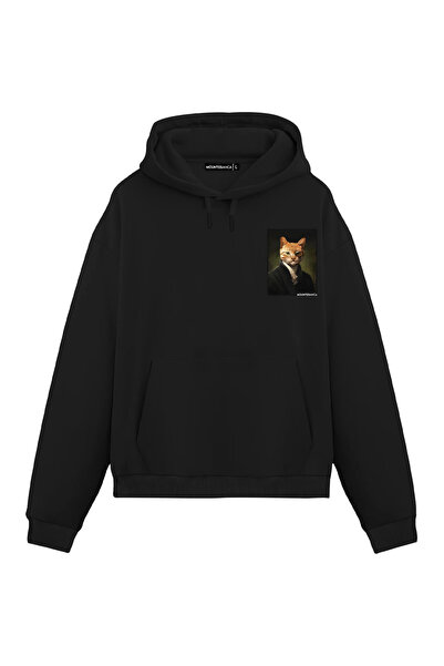 Mounte Bianca Unisex Signor Gatto - Obična majica sa kapuljačom