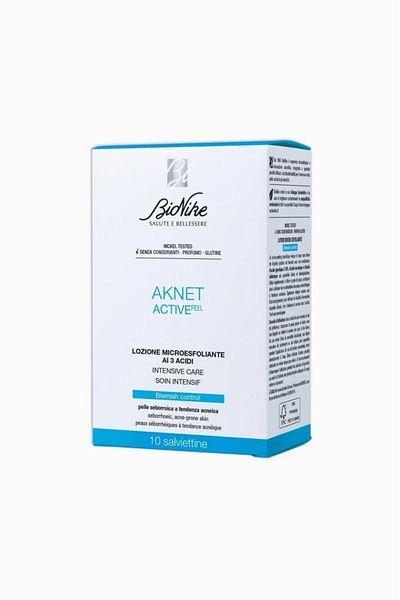 BioNike Aknet Active Peel 10-Pack Disposable Wipes