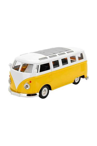 Shem Woswos Pull and Drop Mini Bus with Sound and Light 14 cm