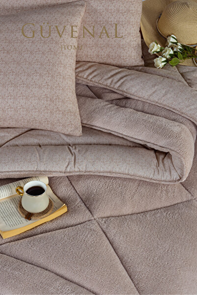 Güvenal Elite Wellsoft Double Sided Luxury Quilt Set - King Size Sleeping Set with Pillowcase