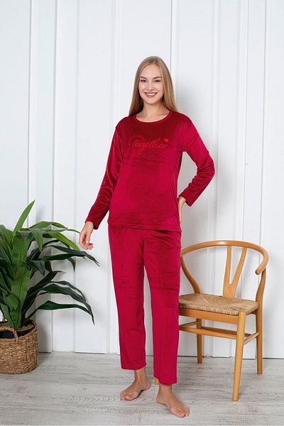 Lukitus Velvet Long Sleeve Women's Pajama Set