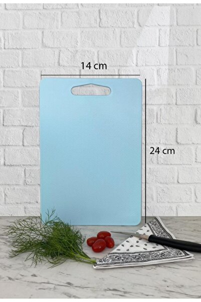 Saban Kesme Tahtası Plastik Mavi 14x24 cm Kesme