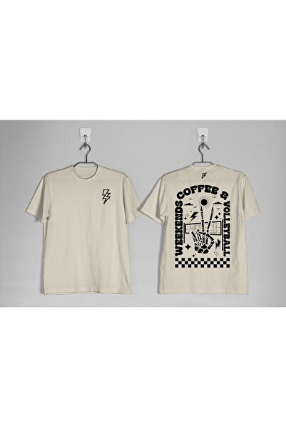 Bozs Coffee Skull Volleyball T-shirt