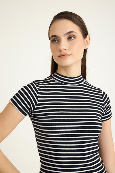 COTENCONCEPT Set de tricou cu mânecă scurtă pentru guler 2 buc