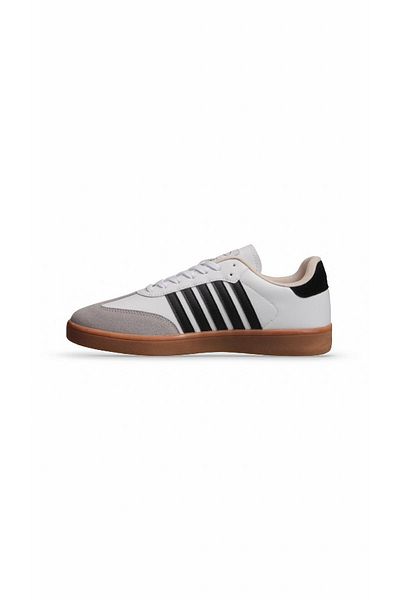 M.P. Ανδρικό sneaker με κορδόνια λευκό-μαύρο