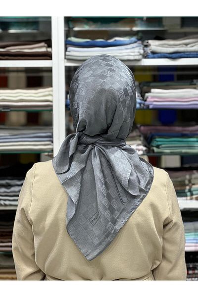 PİRAMİT Jacquard Checker Scarf