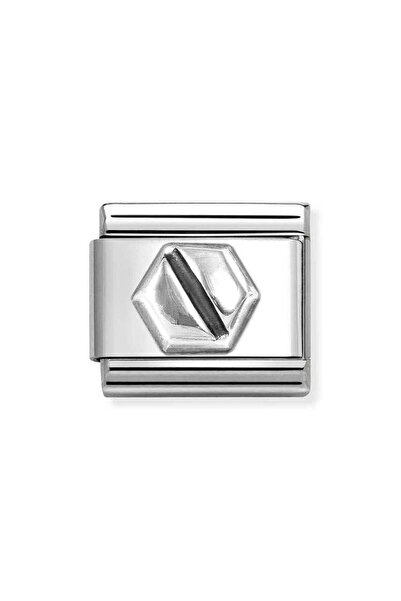 NOMİNATİON Composable Classic OXIDIZED SYMBOLS in st,steel and 925 sterling s...