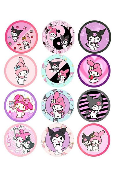 Sticksy Kuromi Stickerphone Laptop Notebook Tablet Notebook Flask Sticker Sticker St614