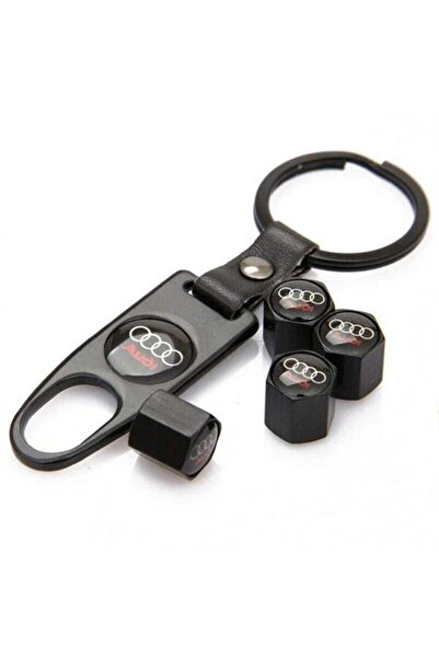 Smart Garage Audi Auto Accessory Valve Cover and Keychain Set