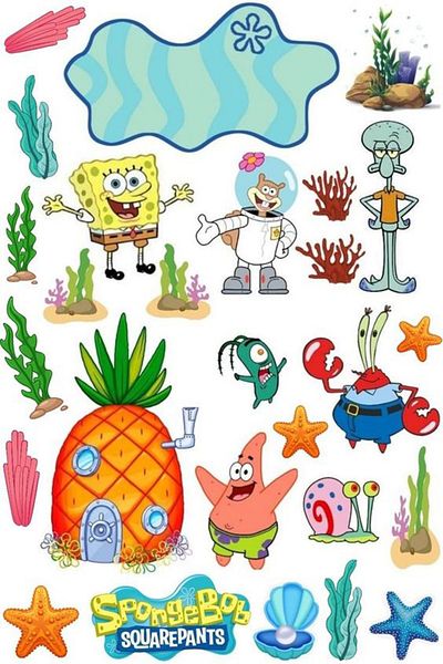 Sticksy Spongebob Stickerphone Laptop Notebook Tablet Notebook Flask Sticker Sticker St651