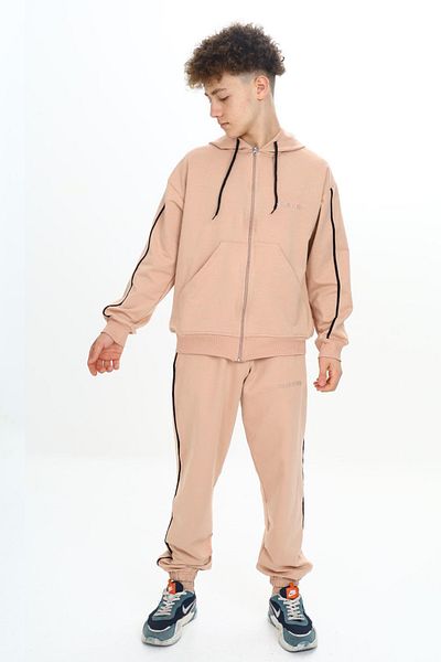 Cansın Mini Σετ φόρμας για αγόρι μπεζ 19485 - Original Written Cardigan