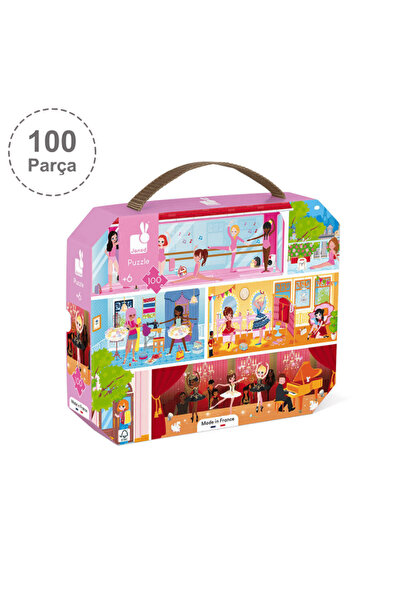Janod 100 Parça Çantalı Puzzle - Dans Akademi