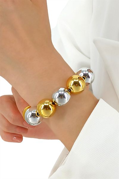 Çlk Accessories Steel Row Large Bulk Bracelet