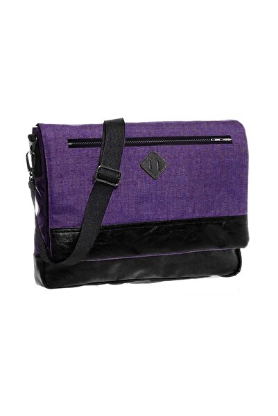 Bagorama Pıng Unisex 15 Inch Laptop, Çapraz Ve Omuz Postacı Çantası - Mor