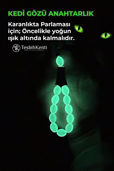 TESBİHKENTİ Breloc ochi de pisică cu cereale de orz