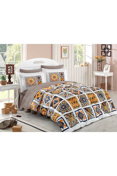 HOBBYY Mozaique Yellow Single Poplin Sleeping Set