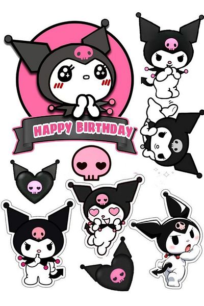 Sticksy Kuromi Stickerphone Laptop Notebook Tablet Notebook Flask Sticker Sticker St637