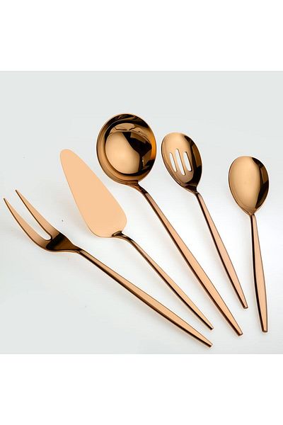 STOREMAX Ntwork 5800 Titanium Bronze 5 Piece Service Set Art 1087243