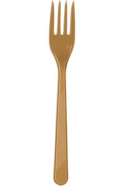 STOREMAX Marifetlerim - Gold Birthday Fork 25 Pieces 1053513