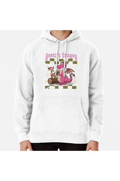 THEWERT Hanorac unisex DRagon Christmas Pullover Hanorac imprimat