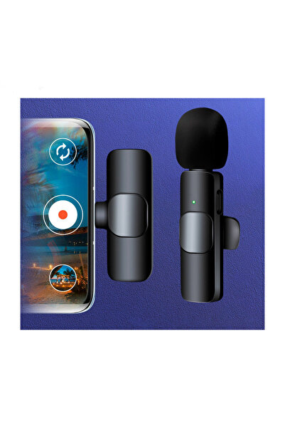 KEEPRO Kablosuz Yaka Mikrofonu Iphone Wireless Harici Yaka Mikrofonu