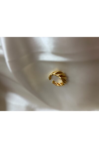 Lotus Çelik gold yüzük