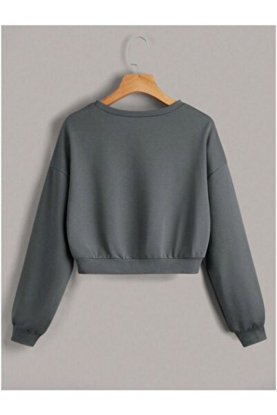 MOONBULL Crew Neck Crop Women's Sweatshirt - Pack of 2