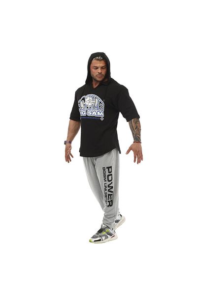 Big Sam Gym Power Hooded Training T-Shirt 3238