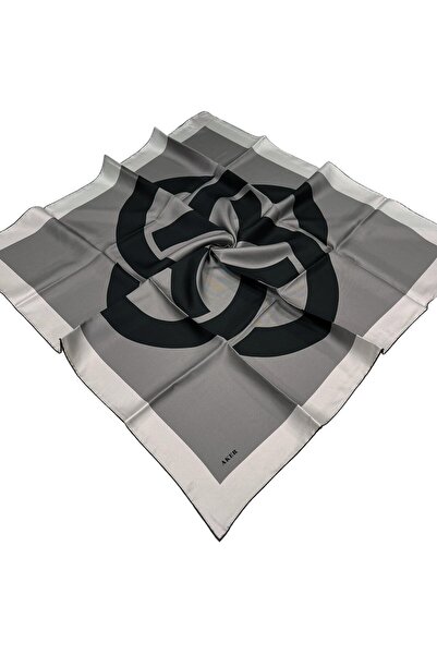 Aker İpek Eşarp - 8800701-371 Taş Gri Sura