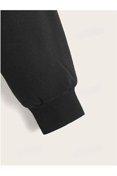 MOONBULL Γυναικείο φούτερ Oversize Crop με σχέδιο Rhythm - Δαντέλα στη μέση