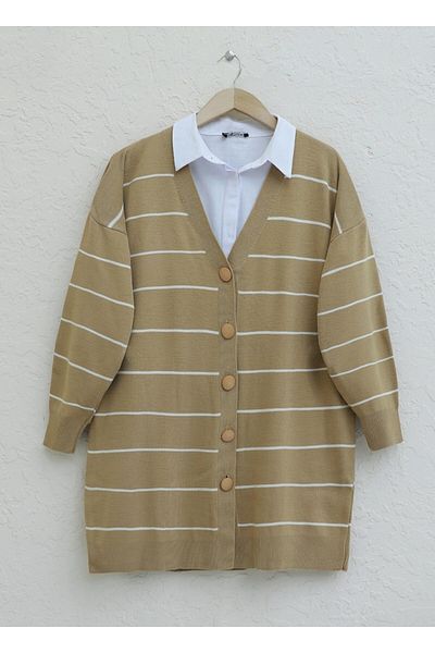 Modamorfo Long Mink Knitwear Cardigan - Buttoned