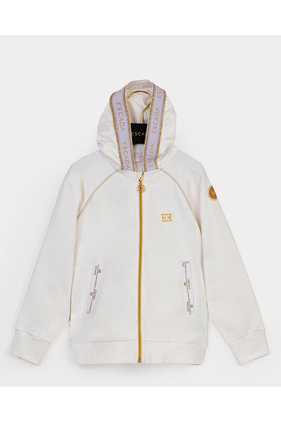 Escada Hooded Pocket Detailed Zippered Children's Sweatshirt