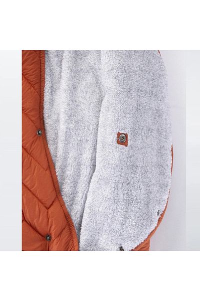 MDM Special Series Design Quilted Snap Closure Winter Inner Lining Furry Hooded Cosmonaut-Astronaut Jumpsuit
