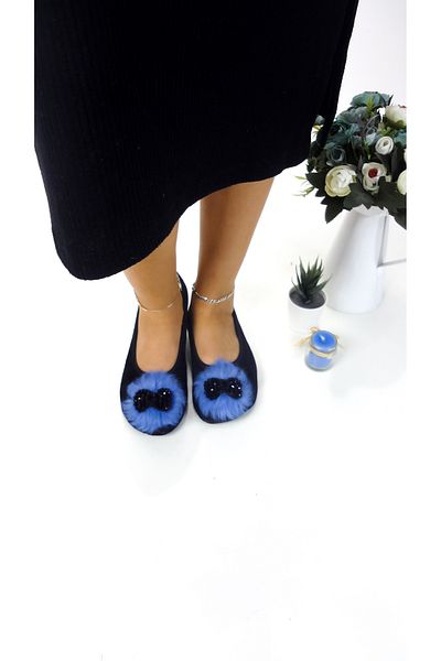 CEYDA SHOES Balerini din catifea cu ornamente pentru uz zilnic - cadou, papuci, papuci și spectacol Kitty