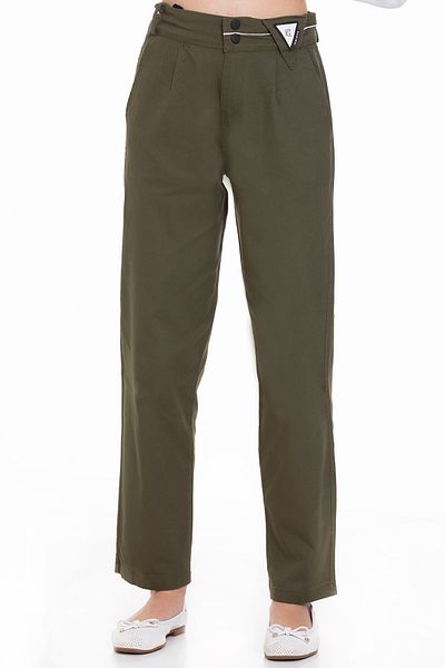 ANGELOS GIRLS Girl Adjustable Waist Gabardine Trousers 9-14 Years Lx247