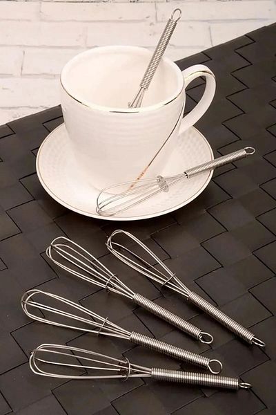 Global Ersat 6 Metal Whisks - Small Size, 12 cm